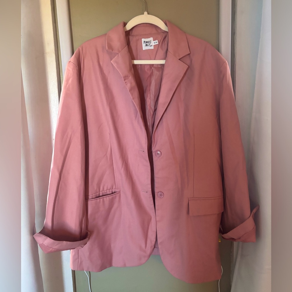 oversized pink princess polly blazer